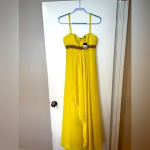 NWT BCBG Max Azria Yellow Gown